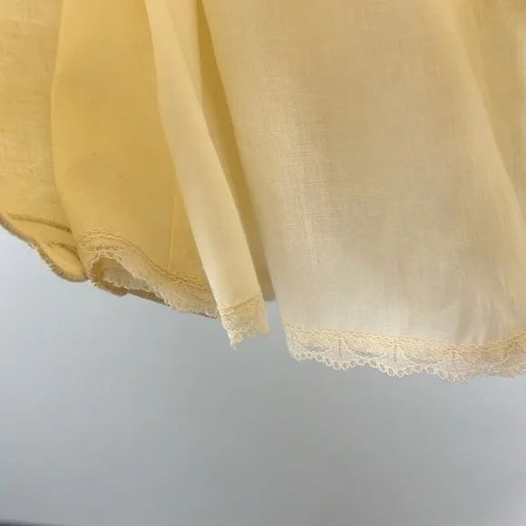 Vintage Lanz Original Cottagecore Maxi Dress Linen Cream Prairie Wedding Size 6 - Picture 8 of 12